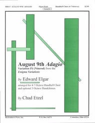 August 9th Adagio Handbell sheet music cover Thumbnail